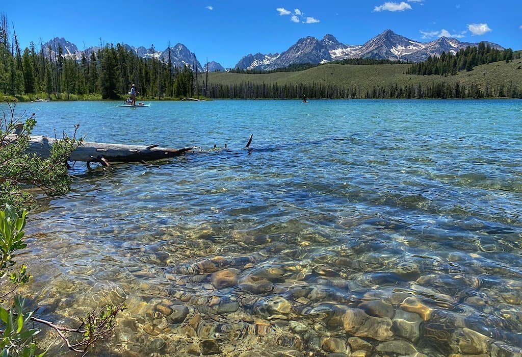 Little Redfish Lake with mountains in the background, Idaho