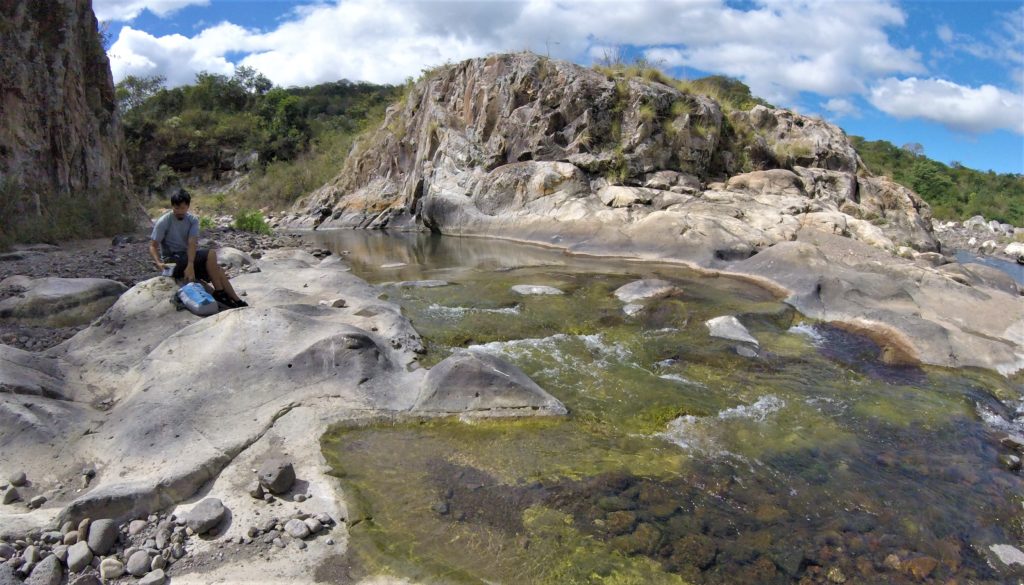 Colors of the water in Somoto Canyon