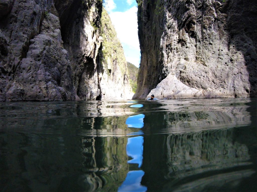 Swimming through Somoto Canyon