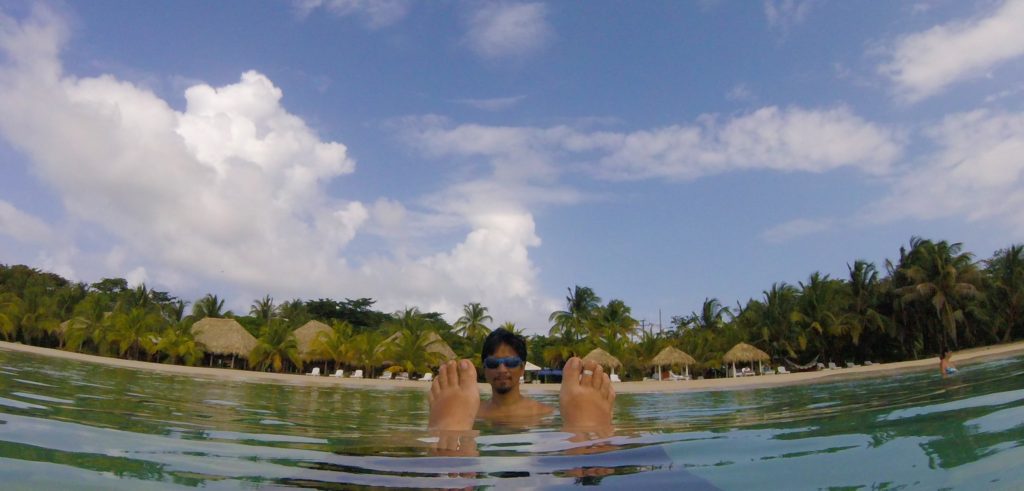 nomad on big corn island floating in the water