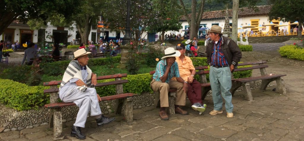 town center in Jardín Colombia