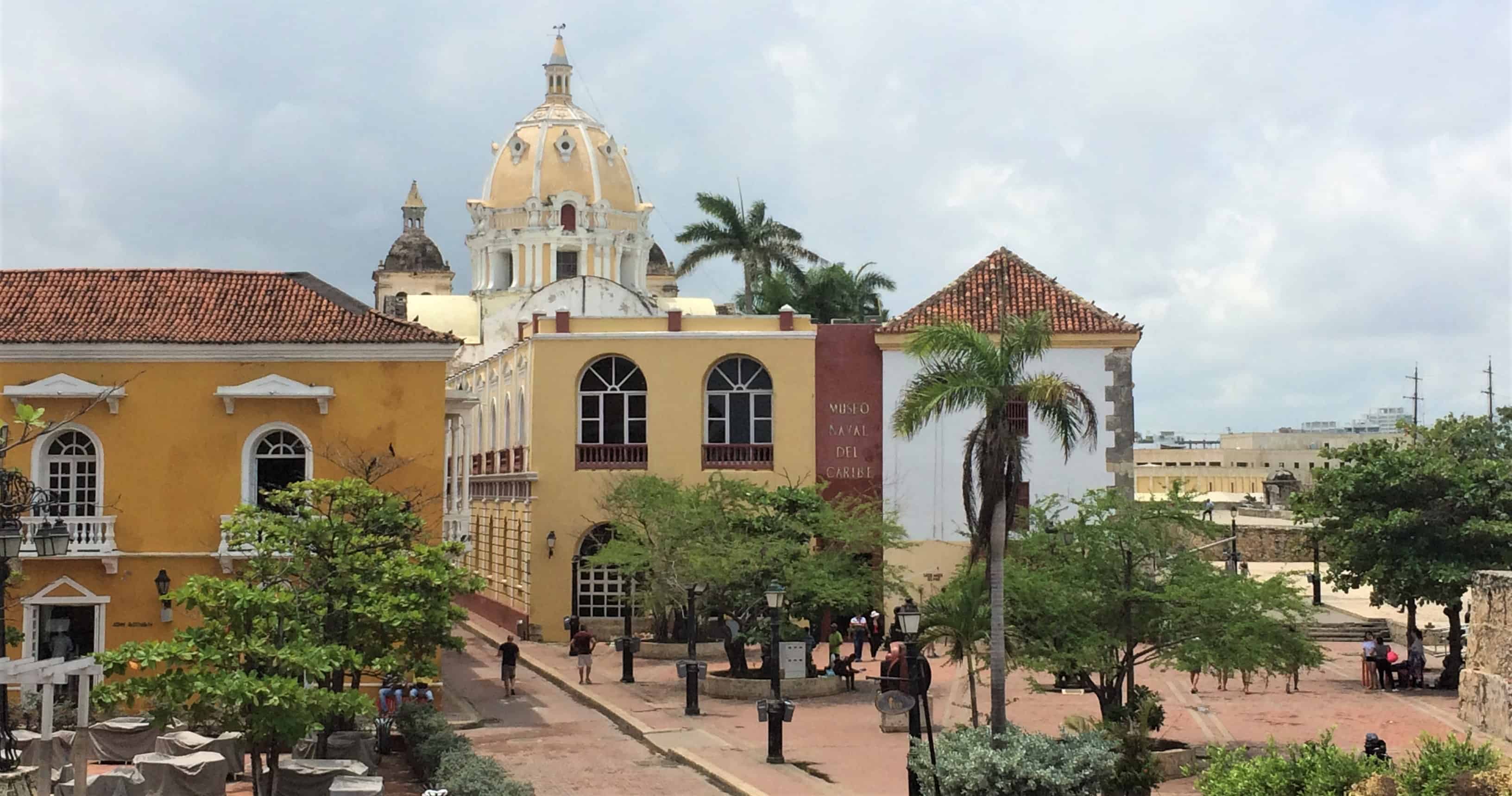 Colonial buildings in Cartagena