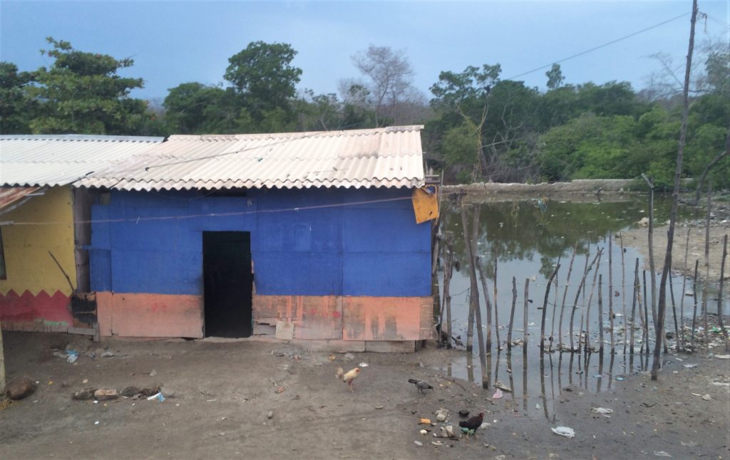 Poverty on the way to Tayrona National Park north of Cartagena, Colombia