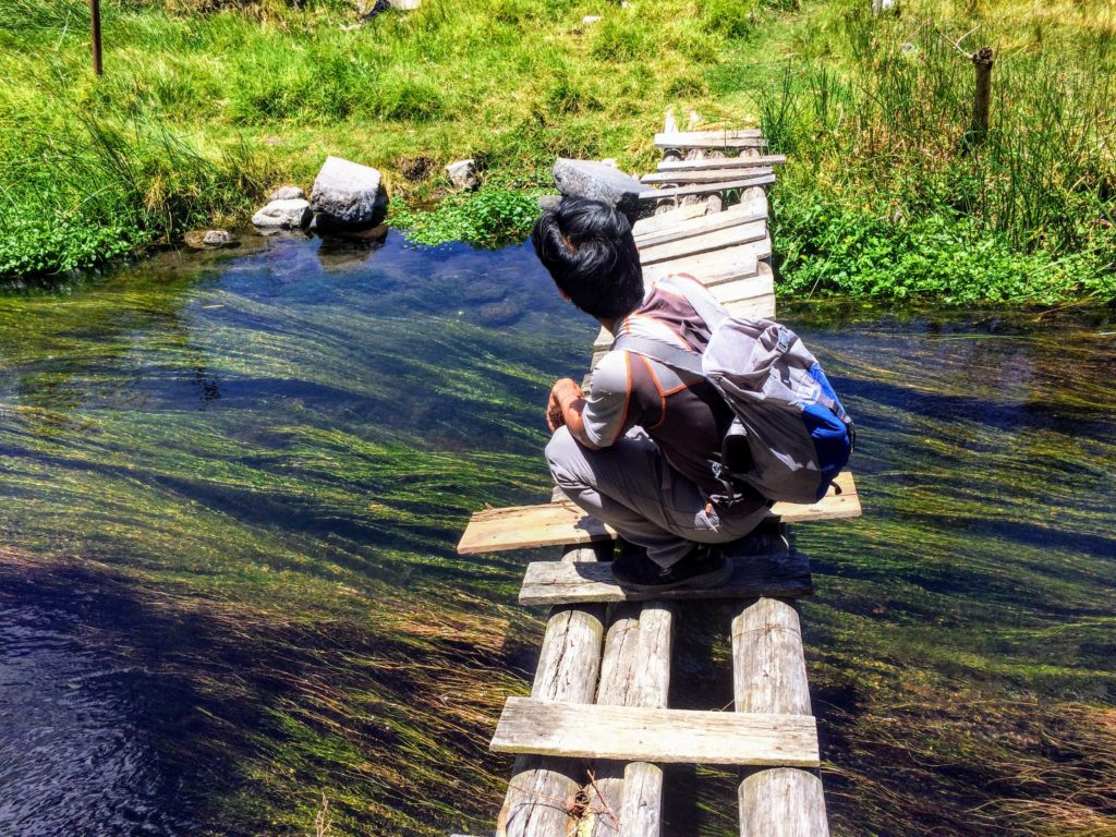Bridge in Otavalo hiking