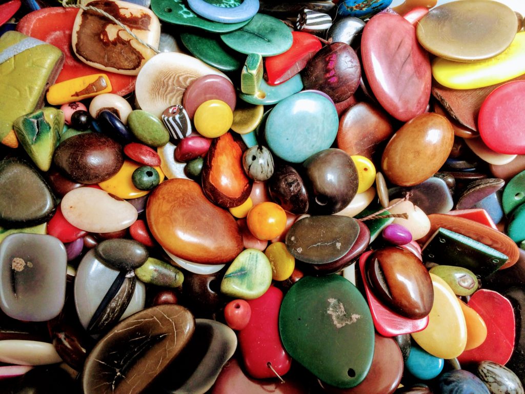 The “gems” created from Tagua nuts are made into beautiful jewelry.