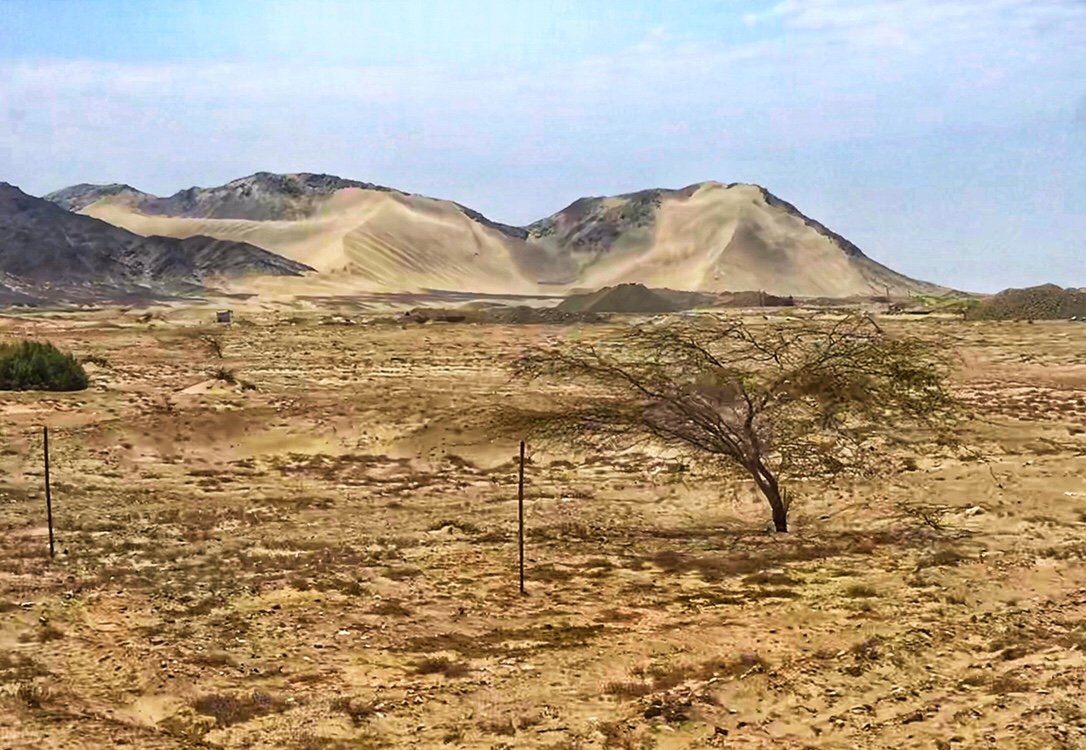 The desert in northern Peru