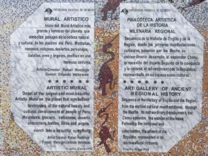 Mural depicting Peru History