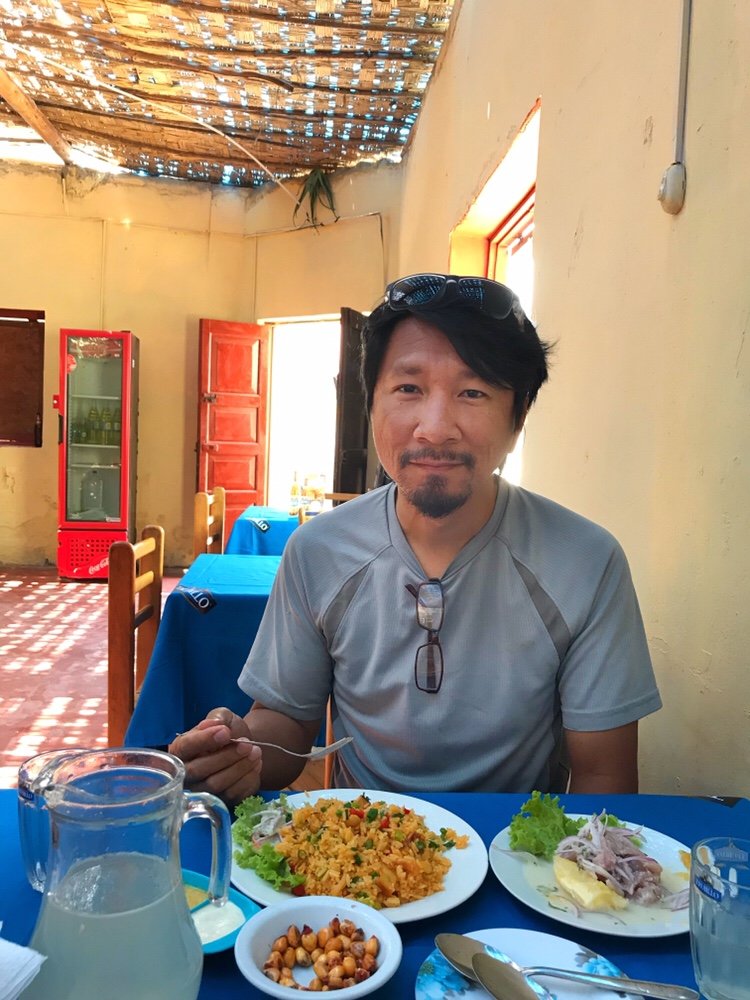 Trin with his Ceviche