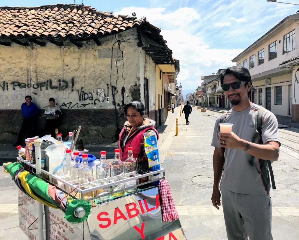 Aloe drink in Cuenca things to do in Ecuador