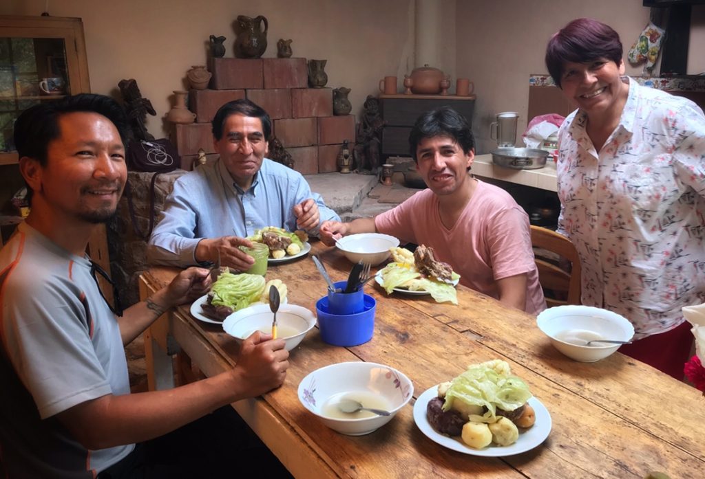Meal of Puchero in the Sacred Valley