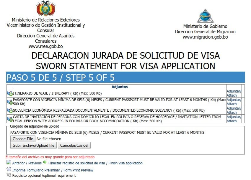 Bolivia Visa Made Easy For US Passport Holders 43BlueDoors   Screenshot BOLIVIA FORM 2018 01 28 At 5.33.24 PM 1 Edited 