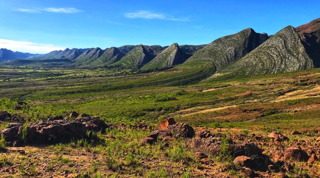 The Crocodile tooth ridge of Torotoro Valley