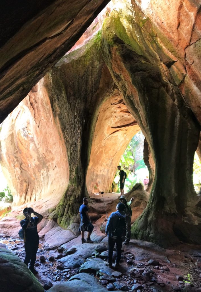 Walking through Ciudad de Itas in Torotoro National Park