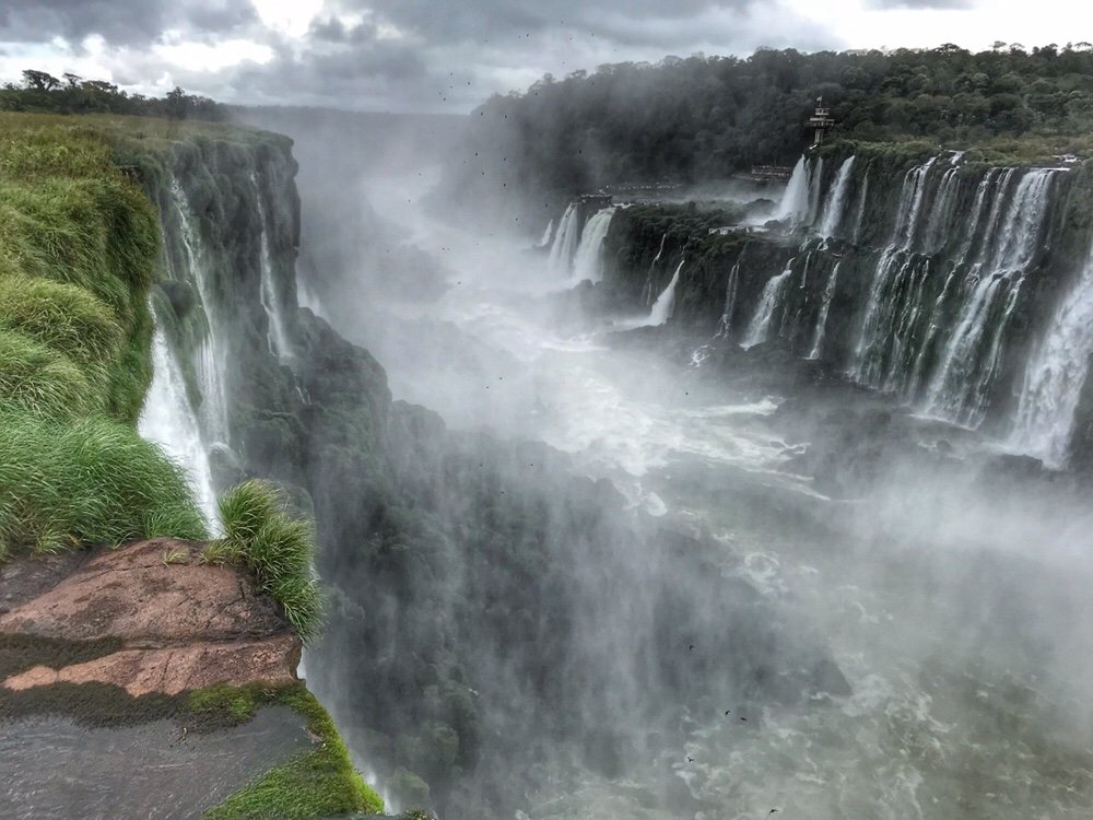 Iguazu falls Argentina view from the throat of the devil