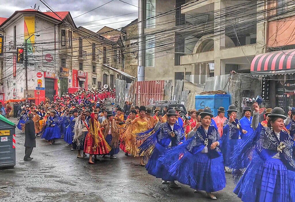 Parade in La Paz Bolivia