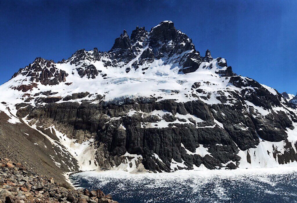 The majestic basalt spirals of Cerro Castillo & her Laguna