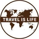 Travel is life logo