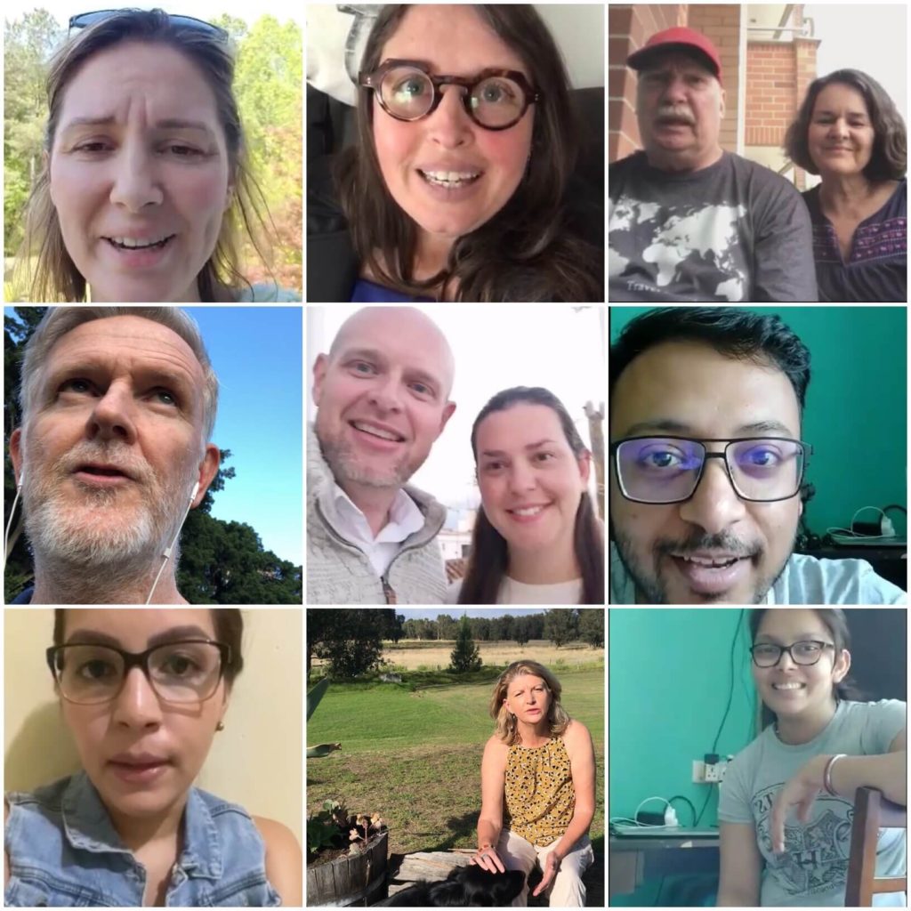 Friends from around the world