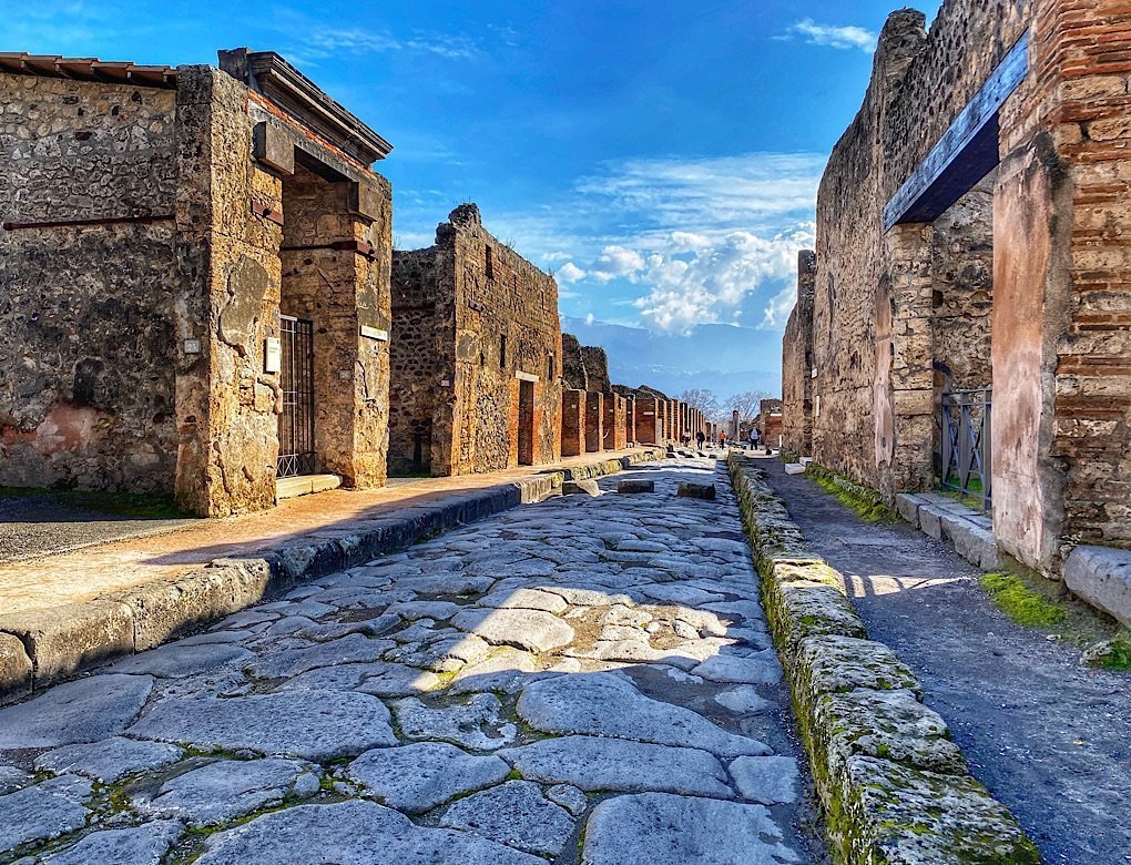 Street of stone in Pompeii