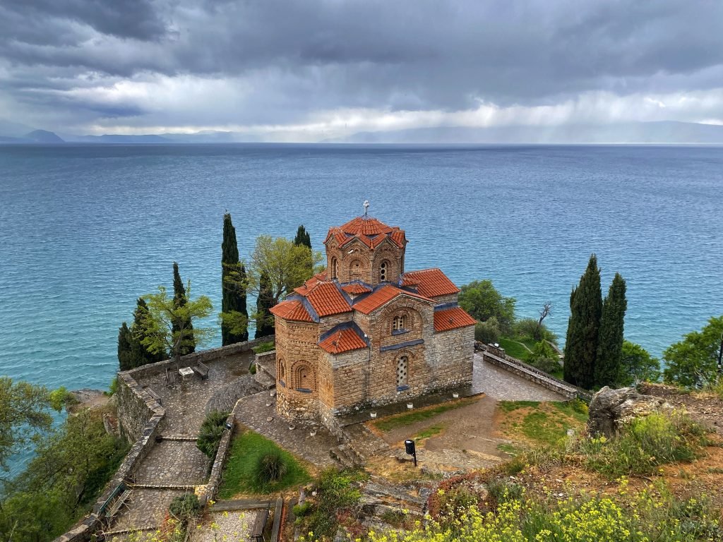 Saint John the Theologian on a rainy day