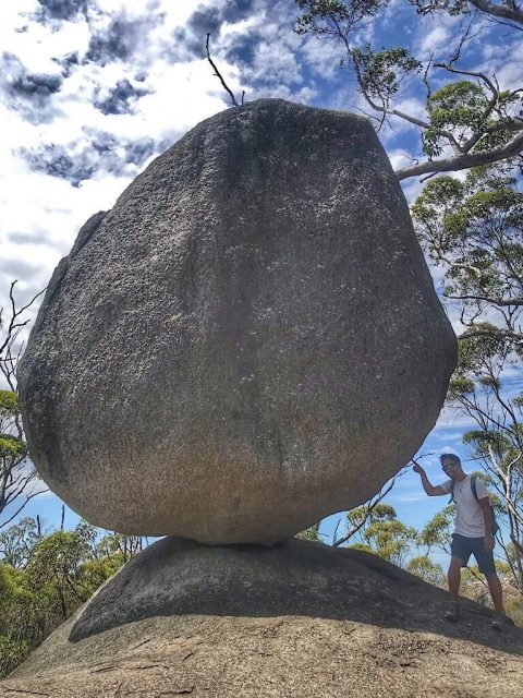 Massive granite marble